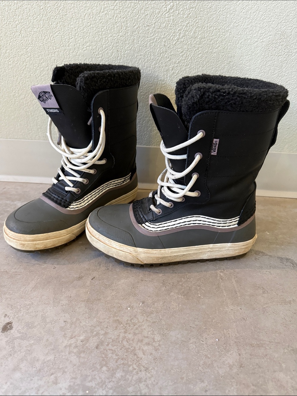 Vans Black and Gray Winter MTE Snow Boots